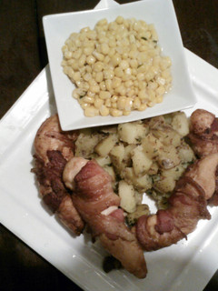 A picture of Beelo's Bacon Wrap Chicken.