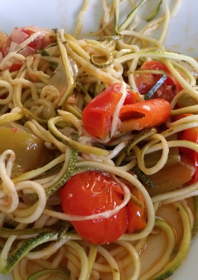 Una foto de Espaguetis vegetarianos
