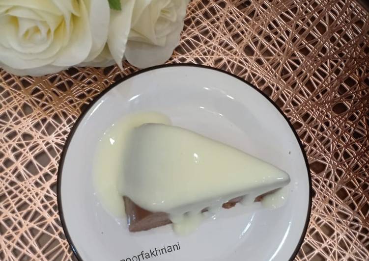 Puding coklat brownies