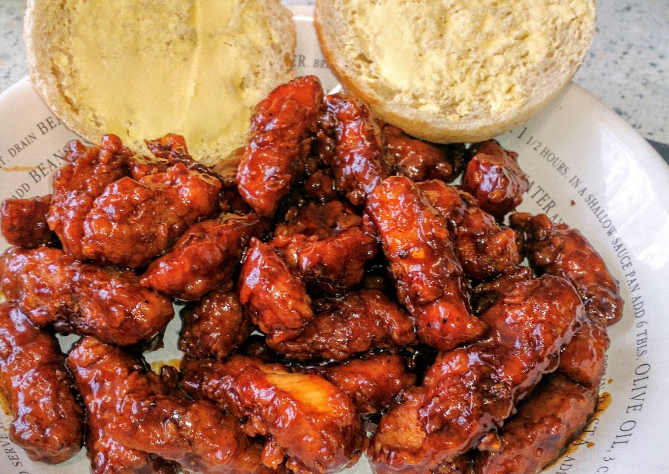 Sticky BBQ Crispy Chicken