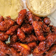 A picture of Sticky BBQ Crispy Chicken.