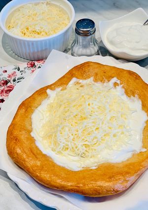 Lángos recept fotója