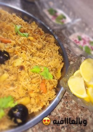 صورة لوصفة كبسة روبيان 🤤💕