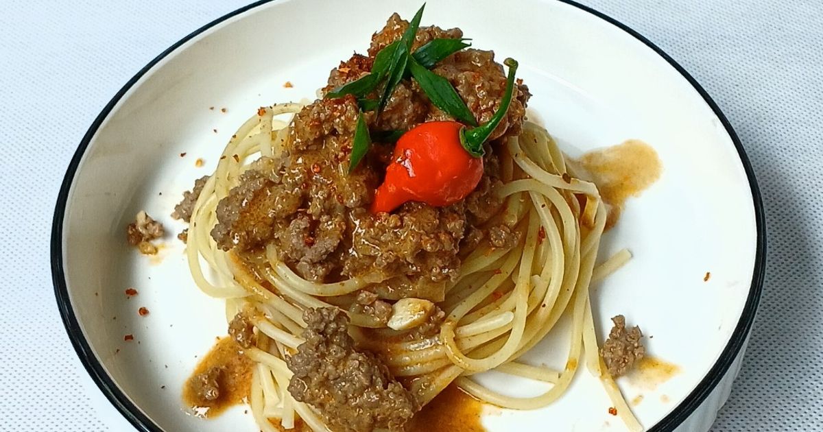 Spaghetti Rendang Resep Spaghetti Rendang oleh Manda Evie - Cookpad