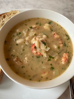 A picture of Lemony Shrimp and Bean Stew.