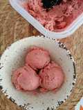 Helado de fresas y yogurt🍧