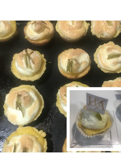 Una foto de Mini pie de limón