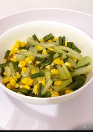 Foto resep Tumis kacang panjang+jagung+ labu siam