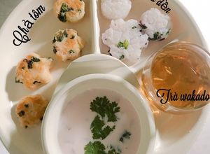 Hình của món Chả tôm dành cho bé ăn dặm 8m :)).