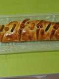 Brazo de gitano salado relleno gambas ajos tiernos y espárragos