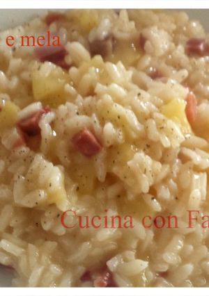 Foto di Risotto speck e mela