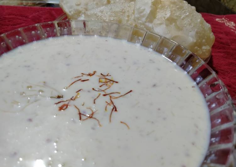 Sheer khurma &amp; Puri