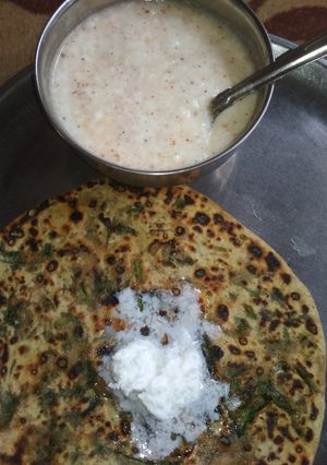 A picture of Mooli Methi paratha.