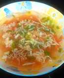 Canh cà chua thịt xay tép khô