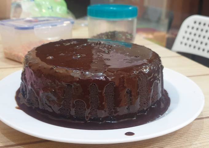 Super Moistt Steamed Chocolate Cake