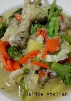 Foto resep Sup Ceker Ayam No MSG #PekanInspirasi