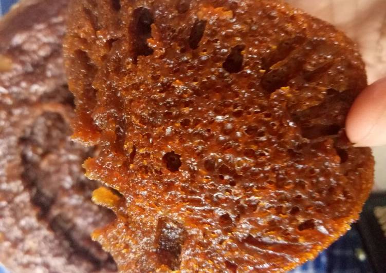 Resep Bolu sarang semut (caramel cake) kukus, Enak