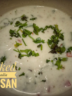 A picture of 3 spice raita.