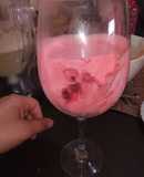 Bavaroise con frambuesas