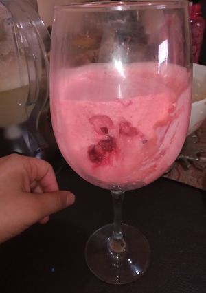 Una foto de Bavaroise con frambuesas