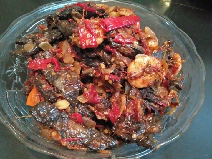 Yuk intip, Resep memasak Dendeng Balado Paru &amp;amp; Udang, awet tanpa pengawet dijamin nikmat