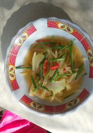 Foto resep Sayur asem pepaya muda.