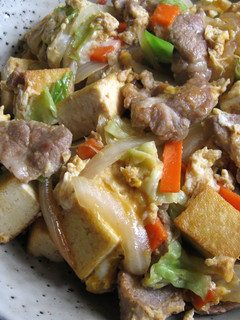 A picture of Pork & Vegetables Champroo (Chanpurū).