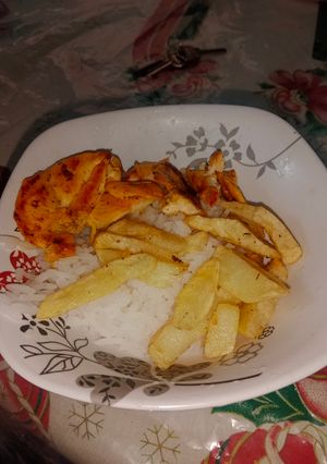 Una foto de Almuerzo con Filete 🥩 A la plancha