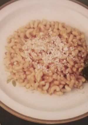 Una foto de Sopa de codito