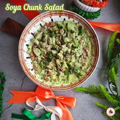 A picture of High Protein Soya Chunk Salad.