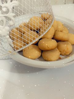 صورة لوصفة غريبه بالفول السوداني لذيذه وخفيفه 👌🏻