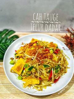 Foto resep Cah Tauge Telur Dadar