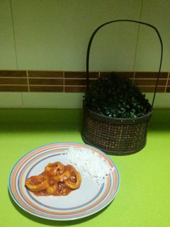 Una foto de Calamares en salsa americana con Thermomix