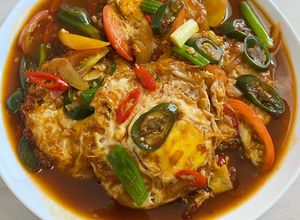 Foto resep Telor Ceplok Saos Kecap Tomat