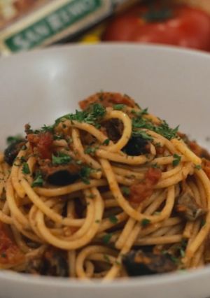 Foto resep Spaghetti Puttanesca a la San Remo