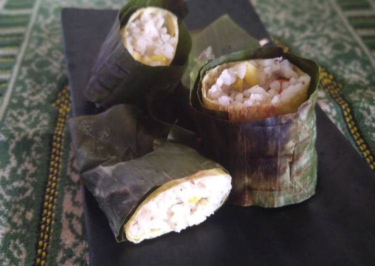 Langkah Mudah untuk Membuat Nasi Bakar isi ikan sarden ✨?, Lezat