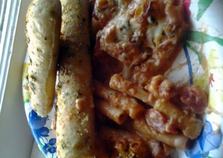 Recipe of Quick Olive Garden 5 Cheese Ziti Al Forno.