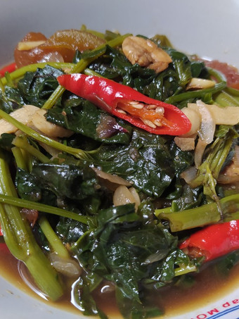 Resep Tumis kangkung Terasi dan Ebi / Oseng Kangkung yang Sempurna