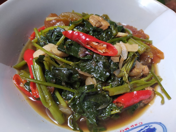 Resep Tumis kangkung Terasi dan Ebi / Oseng Kangkung yang Sempurna
