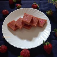A picture of Strawberry sheero.
