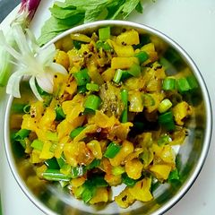 A picture of Radish Spring Onion Sabji.