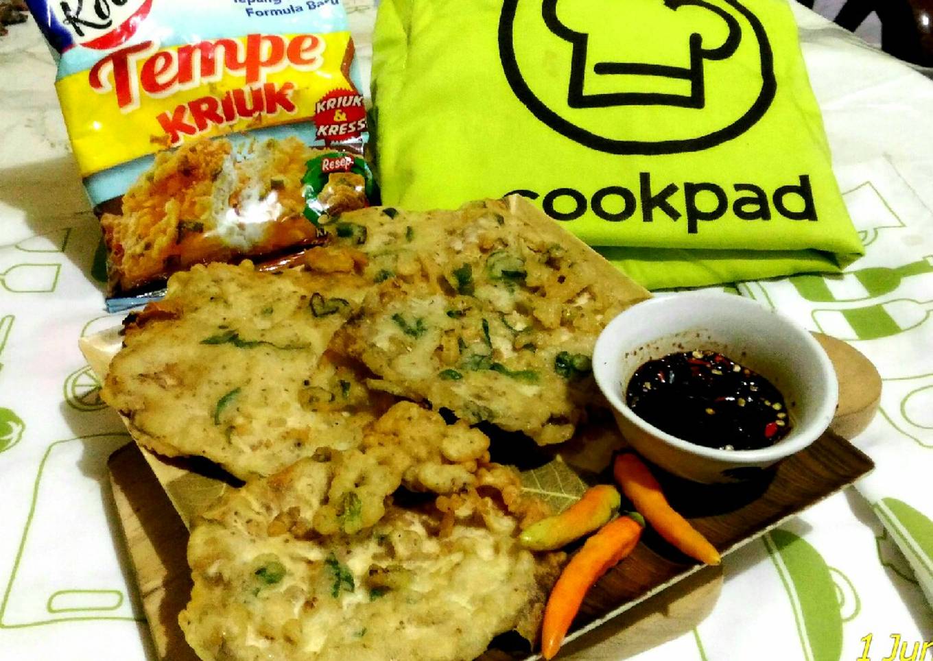 435. Tempe Goreng Kriuk KOBE (Tepung Bumbu Tempe Kriuk KOBE)