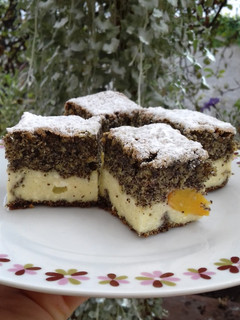 Túrós-mákos barack darabokkal glutén és laktózmentesen :) recept fotója