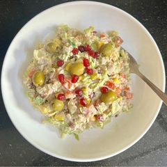 QUINOA SALAD IN MUSHROOM 🍄🟫 SAUCE A picture of QUINOA SALAD IN MUSHROOM 🍄🟫 SAUCE.