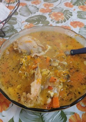 Una foto de Sopa de pollo