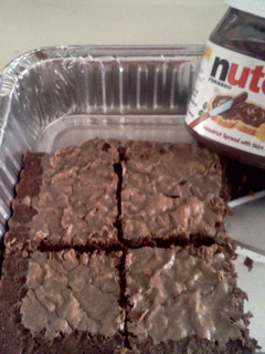A picture of Nutella Brownies.