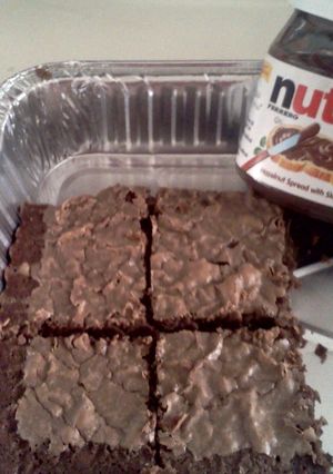 A picture of Nutella Brownies.