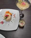 Mousse de piloncillo con glaseado espejo