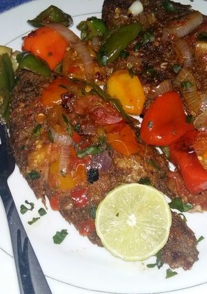 A picture of Stir fried fish.