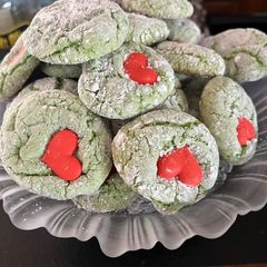 A picture of Grinch Cookies.